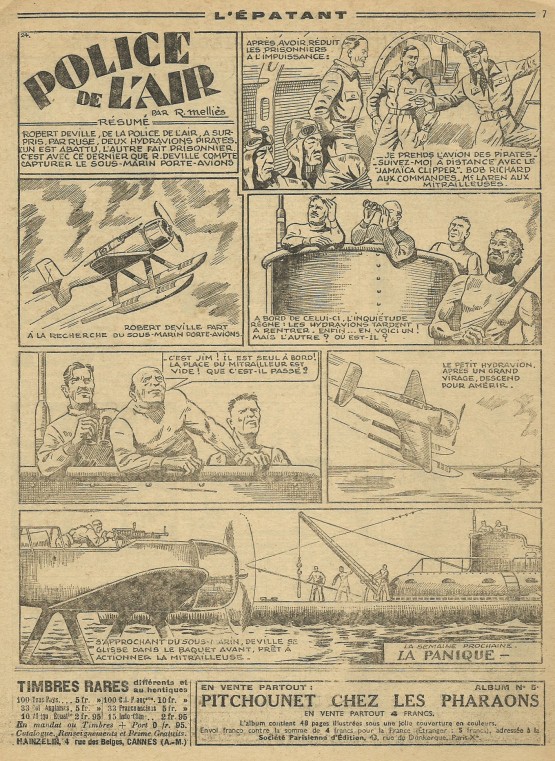 « Police de l’air » L’Épatant n° 87 (01/05/1939).