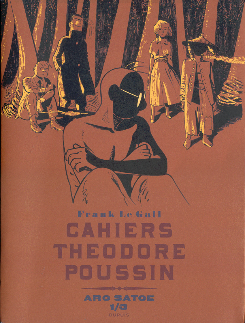 Couverture et extrait des « Cahiers Théodore Poussin T5 » (Dupuis 2020).