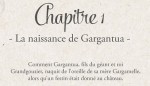 Gargantua chapitre 1