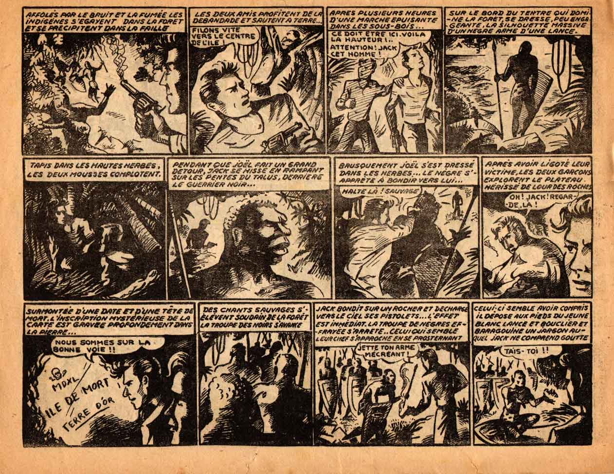 « Le Mystère de l’île noire » Sélection Pic et Nic (12/1947).