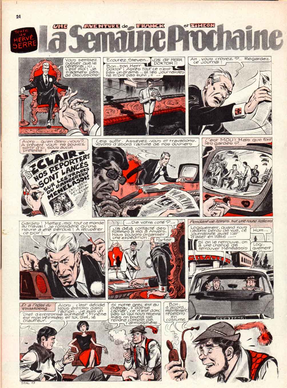 « Franck et Siméon » J2 jeunes n° 48 (28/11/1963).