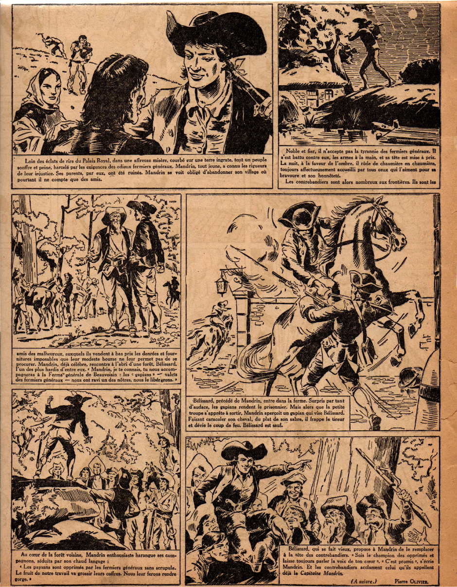 « Mandrin » Vaillant n° 71 (19/09/1946).
