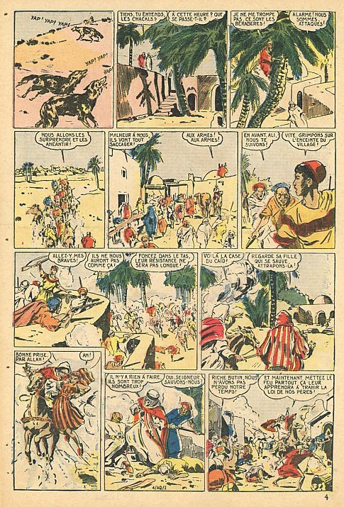 « Rezzou sur le Tafilalelt » Les Sélections Hardi les gars ! n° 13 (04/1946).