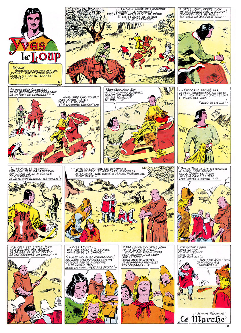 « Yves Le loup » Vaillant n° 761 (13/12/1959).