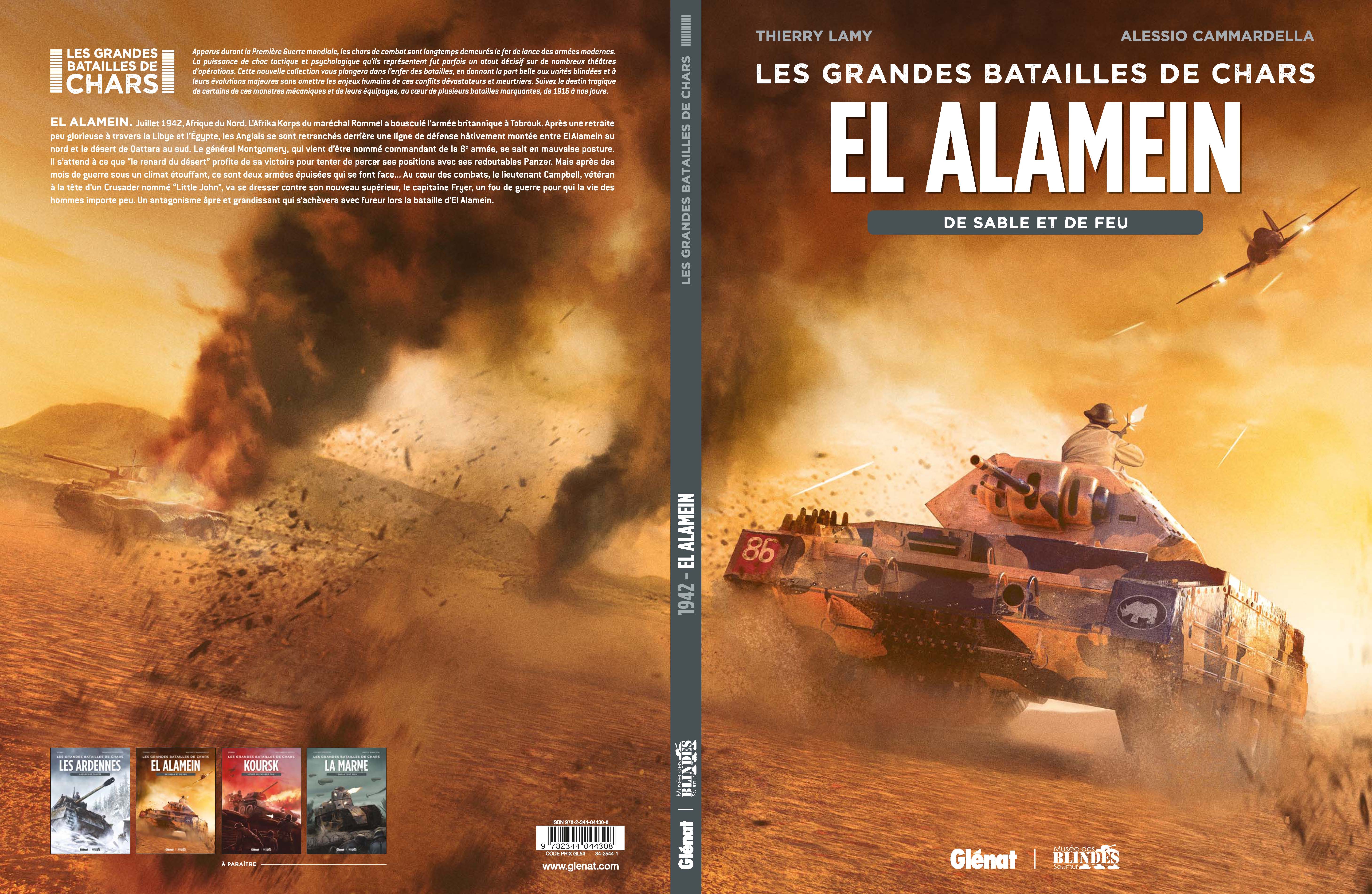 Couverture et premières planches pour « El Alamein » (Glénat, 2023)