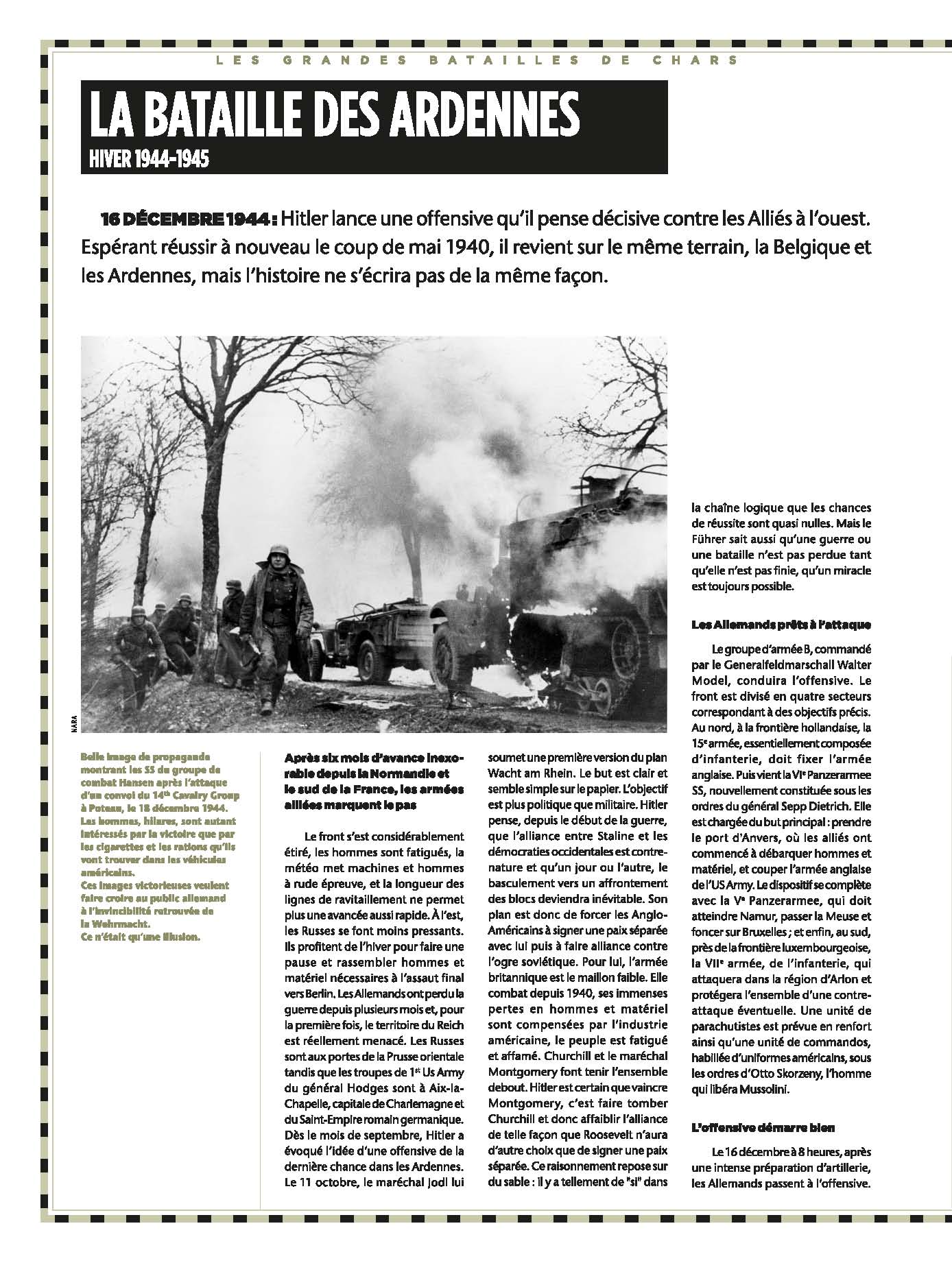Première page du dossier accompagnant « Les Ardennes » (Glénat, 2023).