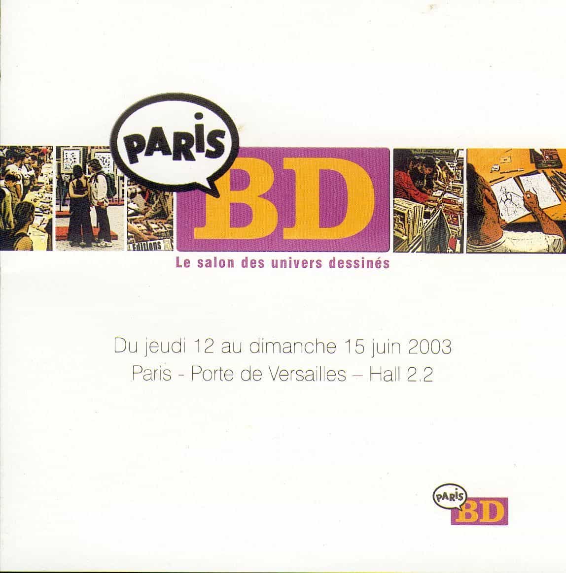 PARIS BD DU 12 AU 15 JUIN 2003.PORTE DE VERSAILLES