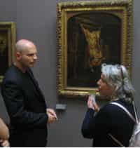 Midam devant "Le boeuf écorché" de Rembrandt