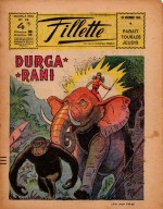 « Durga Râni », en couverture de Fillette n° 24 (19/12/1946).