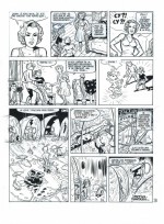 Face à Cyanure : encrage pour la planche 28 (Dupuis, 2024).