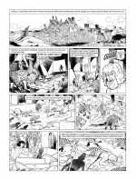 Encrage et mise en couleurs pour la planche 1 du « Gardien du Nil » (Casterman, 2024).